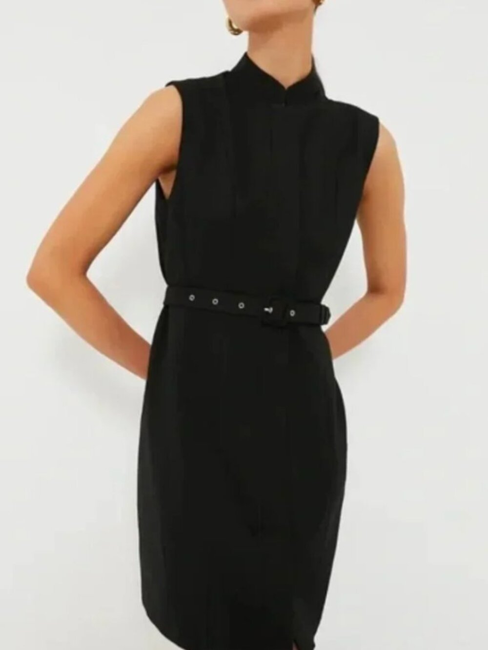 Tuckernuck Pomander Place Black Sleeveless Dahlia Dress Size Small